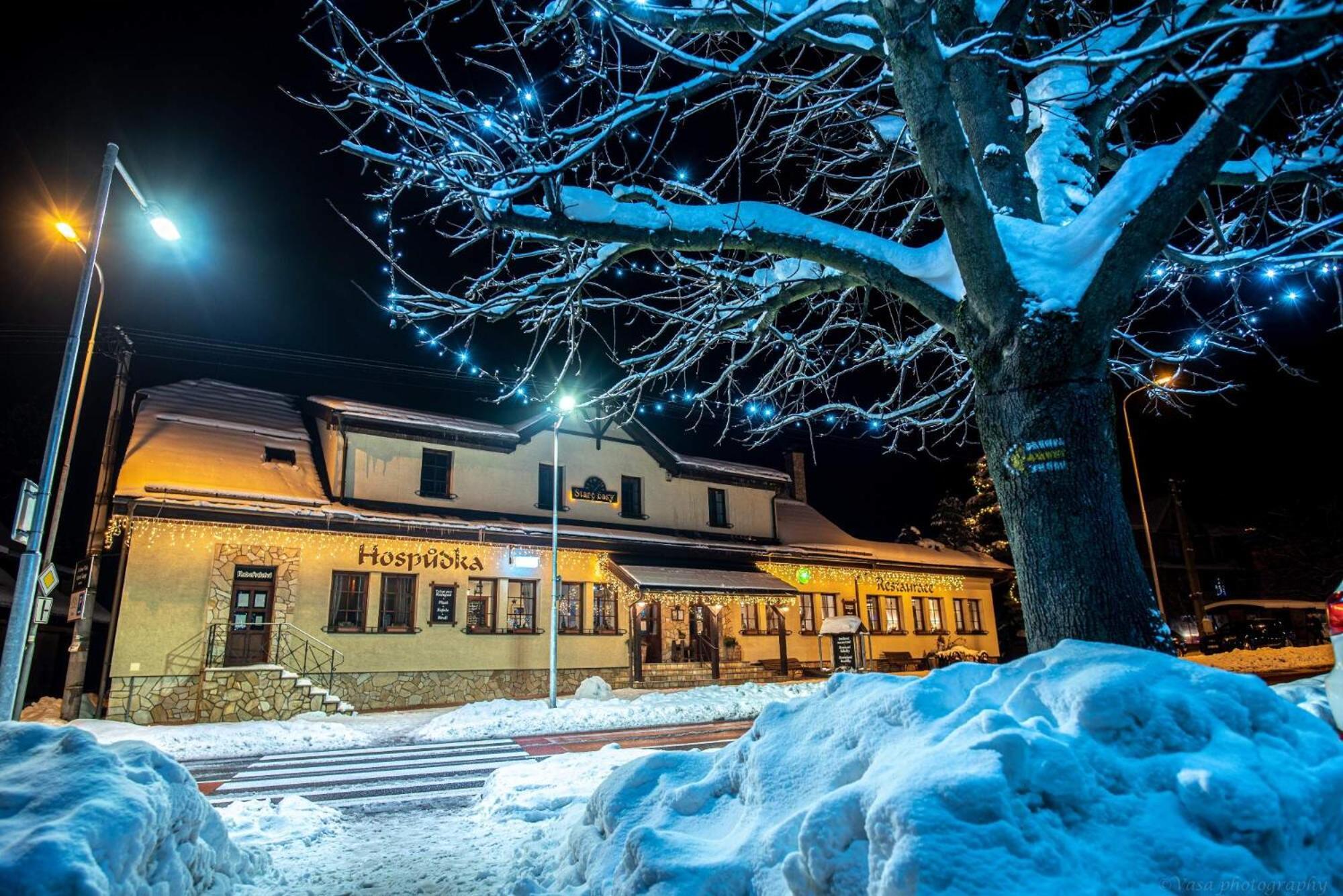 Penzion a restaurace Staré Časy Horní Bečva Esterno foto