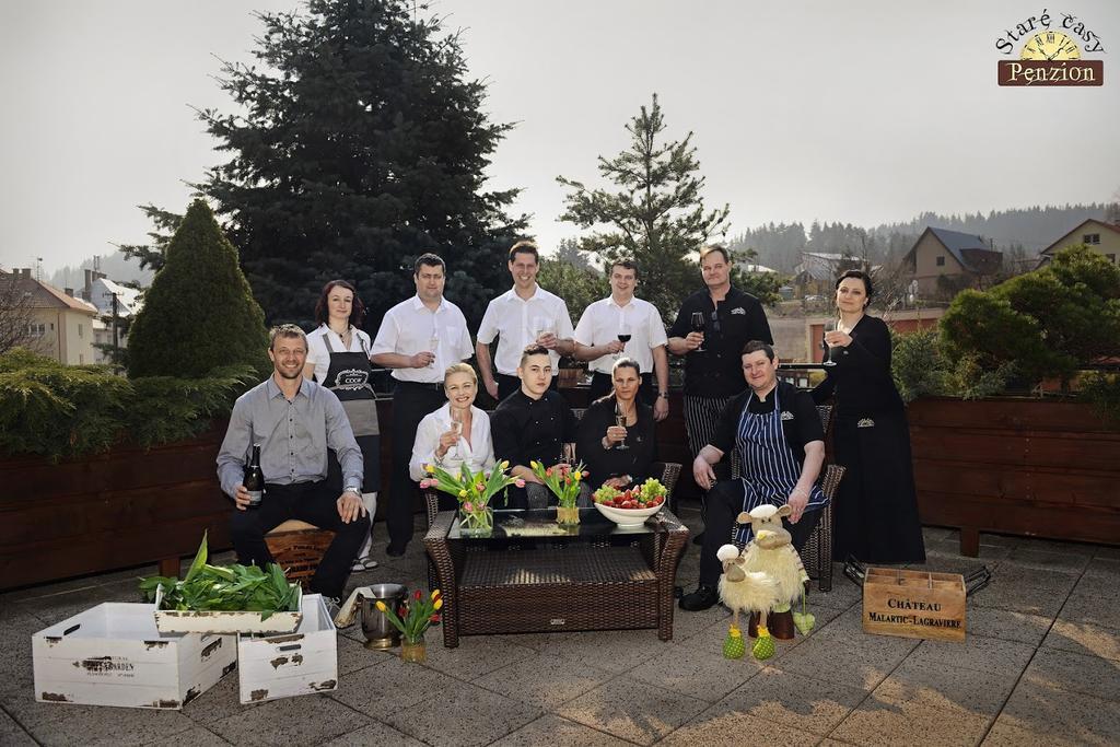 Penzion a restaurace Staré Časy Horní Bečva Esterno foto